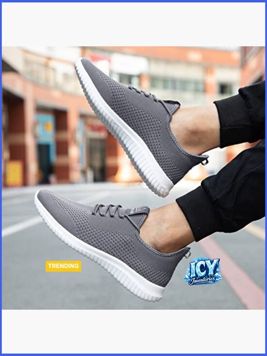 Men\'s Running Shoes Ultra Lightweight Breathable Non Slip Lace Up Athletic main image 5